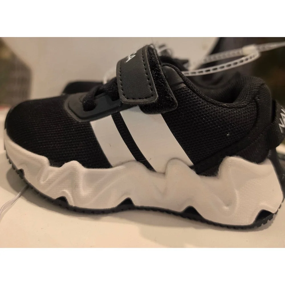 Nautica Manalapin 3 T Toddler Sneakers Black White Mesh Athletic Shoes Size 5T